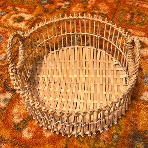 12 inch woven basket platter
